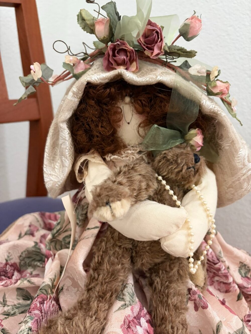 Vintage Collectible Beth Cooper Hand Made Cloth Plush Doll - Carol